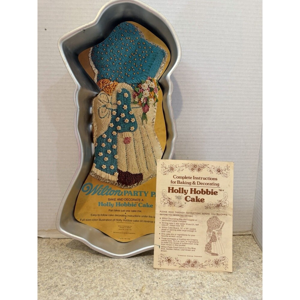 Vintage Wilton Holly Hobbie Cake Pan 2105-778 W/Original Insert Made Korea 1975